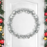 thumbnail of vidaXL Weihnachtskugelgirlande Weiß und Silber 186 cm Polystyrol