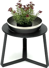 thumbnail of DanDiBo Blumenhocker Metall mit Topf Schwarz Silber 18 cm Blumenständer 96091 S Blumensäule Modern Pflanzenständer Pflanzenhocker