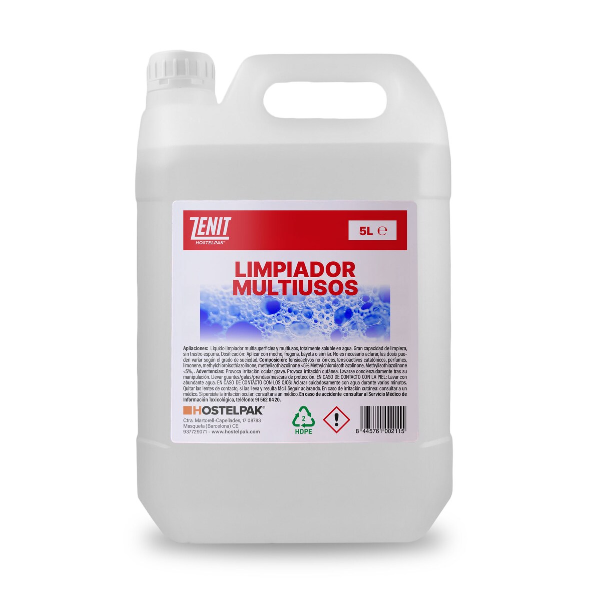 5L - Limpiador multiusos de superficies - Para todo tipo de superficies - Uso profesional