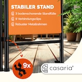 thumbnail of Casaria Paravent Raumteiler Sichtschutz Verstellbar 180x163cm Orange