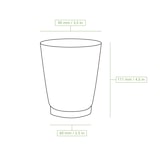 thumbnail of BIOZOYG 100 Stück Riffelbecher 300ml / 12oz Kaffee To Go Pappbecher, Braune Einwegbecher, Nachhaltig, Biologisch Abbaubar, Einwegbecher