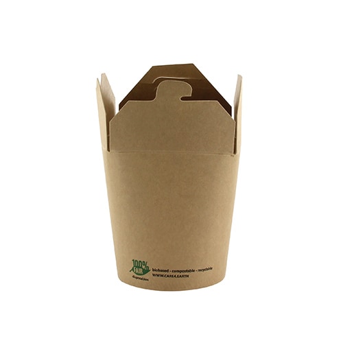 PAPSTAR 25 Snackboxen, Pappe eckig 230 ml 7,5 cm x 6,5 cm x 5,8 cm braun