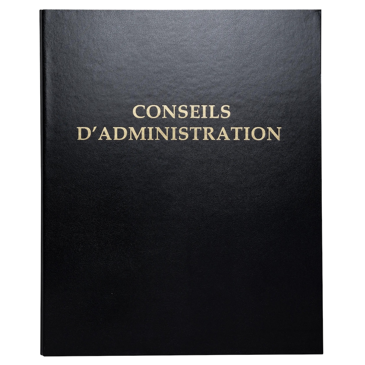 Exacompta - Réf. 4601E - 1 Classeur CONSEILS D'ADMINISTRATION avec recharge de 100 feuillets - 4 anneaux - 32x26cm - Noir
