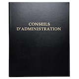 thumbnail of Exacompta - Réf. 4601E - 1 Classeur CONSEILS D'ADMINISTRATION avec recharge de 100 feuillets - 4 anneaux - 32x26cm - Noir