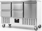 thumbnail of Romux® Saladette und Pizzatisch 1 Tür und 4 Schubladen 135x70 cm 240 Liter Statisch | Kühltisch von Pizzen und Salaten