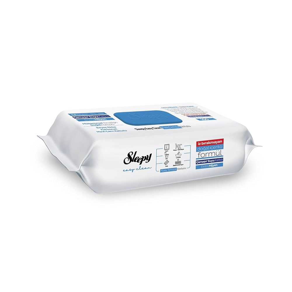Sleepy Easy Clean Oberflächenreinigungstücher mit Bleichmittelzusatz – Blau 1 Packung