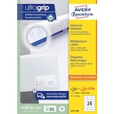 thumbnail of AVERY Zweckform ultragrip Universaletiketten 3474-200 Selbsthaftend DIN A4 Weiß 70 x 37 mm 220 Blatt à 24 Etiketten