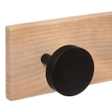 thumbnail of Patère en Bois 6 Têtes Noir en bois
