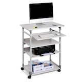 thumbnail of Durable, Pc Workstation System 75 VH, con ruote, 5 ripiani, 75 x 53,4 x 95/125 cm, grigio