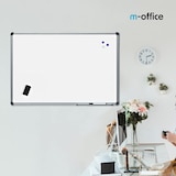 thumbnail of Pizarra para Rotuladores, Pizarra Blanca Pared, Pizarra Rotulador Marco de Aluminio, Pizarra Blanca de Melamina Multiusos · m-office (150x120cm)