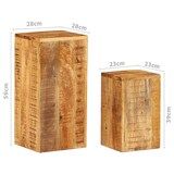 thumbnail of vidaXL Bijzettafels 2 st massief mangohout