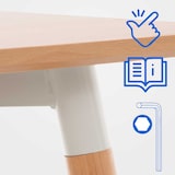 thumbnail of Mesa de cozinha Viborg natura/80 cm