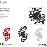 thumbnail of Relógio de parede Lupin preto Ø50 em aço, estilo minimalista, feito na Itália, ideal para sala, cozinha ou escritório