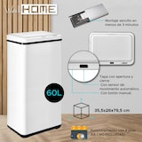 thumbnail of WellHome - Caixote do lixo Inteligente 60L cor Branco 35,5x26x79 cm – Abertura Automática/Manual
