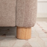 thumbnail of Canapé fixe en tissu 3 places beige