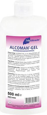 thumbnail of Alcoman Gel - Handdesinfektion - 18 x 500 ml - Händedesinfektionsmittel