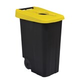 thumbnail of ROSSIGNOL Poubelle mobile 85L ouverture calibrée MOVATRI GREEN jaune