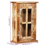 thumbnail of vidaXL Wandschrank Altholz Massiv 44x21x72 cm