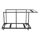 thumbnail of 13 tables pliantes ronde 150 cm et chariot de transport noir - Oviala