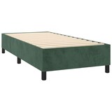 thumbnail of vidaXL Boxspringbett mit Matratze & LED Dunkelgrün 80x200 cm Samt