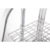 thumbnail of Vitrina refrigerada con 2 puertas, 2 estantes, plástico/cristal, 67,5 x 68,2 x 45 cm, refrigeración por aire, 100L, blanca, Polar CC666