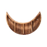 thumbnail of Möbilia Wand-Regal | Halbmond-Form | Mango-Holz | B 40 x T 13 x H 60 cm | natur | 22020008 | Serie REGAL