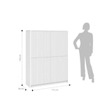 thumbnail of AQA Design Credenza alta BUDAPEST in melaminico nero/verde salvia L.115 P.38 H.150 MP03171