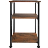 thumbnail of tectake Bijzettafel Memphis 34x30x59cm - Industrieel hout donker, rustiek - 404668