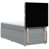 thumbnail of vidaXL Boxspringbett mit Matratze Hellgrau 80x200 cm Stoff