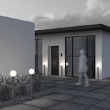 thumbnail of Lampione Per Esterno Moderno Alluminio Grigio 1 Luce E27 60W Ip54 A++