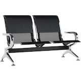 thumbnail of Banc d'attente Airport similicuir Noir / Noir/2 places