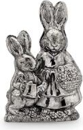 thumbnail of Hase Mama mit Kind Kunststein 11,2 x 4,8 x 16,0cm