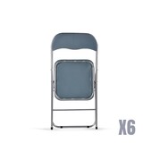 thumbnail of Pack de 6 sillas plegables color gris. Modelo Sevilla
