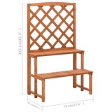 thumbnail of Helloshop26 - Pflanzenständer und Rankgitter 70 x 42 x 115 cm massives Tannenholz braun 02_0045026