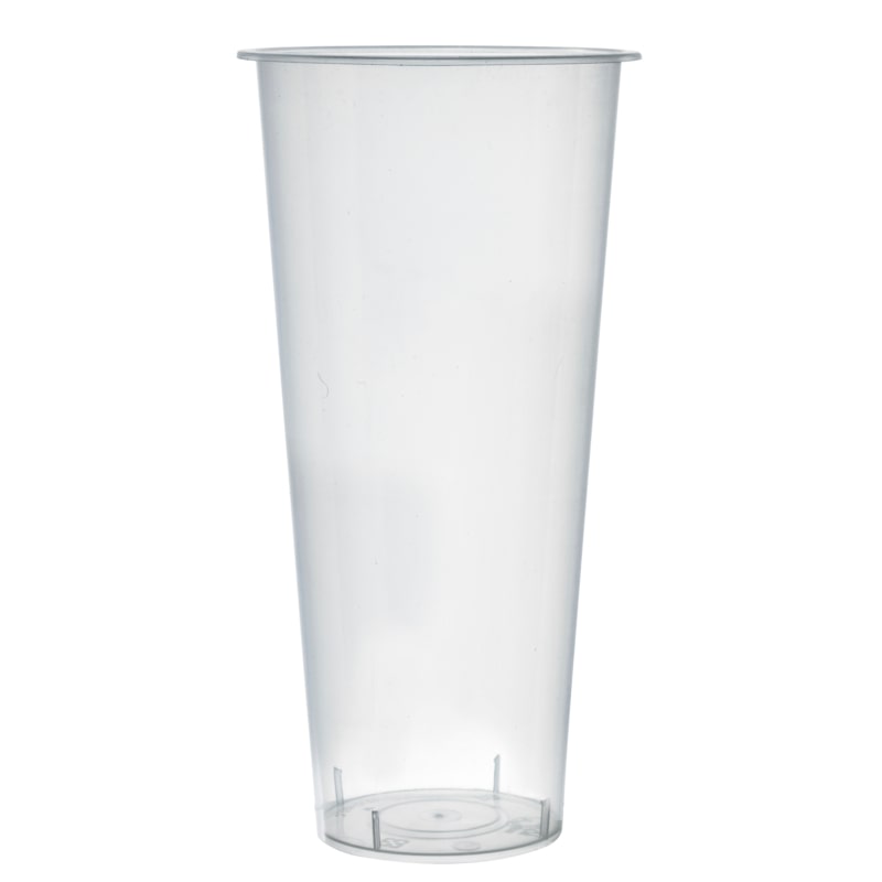 FHC - 500Pcs - Gobelet Bubble tea en PP injecté transparent  H178mm 650ml