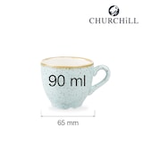 thumbnail of Tazza Caffè Stonecast Azzurro Puntinato, Confezione da 12