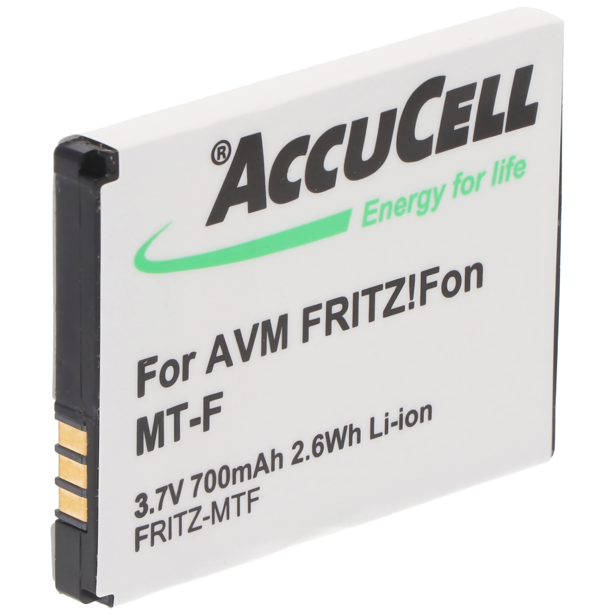 AccuCell Akku passend für AVM FRITZ!Fon MT-F Akku, 312BAT016 AVM CT5 312BAT006