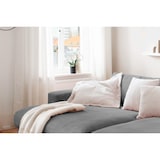 thumbnail of KAWOLA Big Sofa XL MADELINE mit Holztablett natur für Armlehne Cord grau