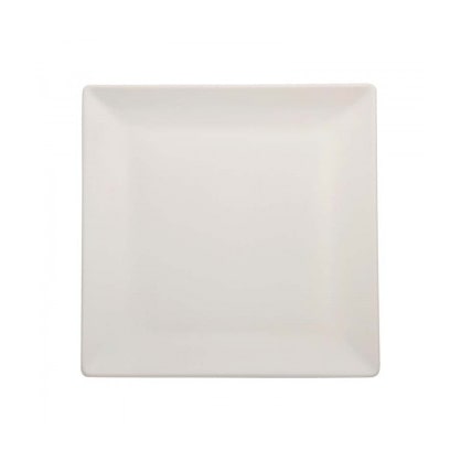 Boston White plat bord 24x24 cm vierkant steengoed M1934 verpakking van 6