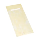 thumbnail of Pochettes à couverts 20 cm x 8,5 cm crème serviette blanche 33 x 33 cm 2 couches incluse