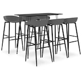 thumbnail of vidaXL 7-tlg. Bar-Set Schwarz und Grau