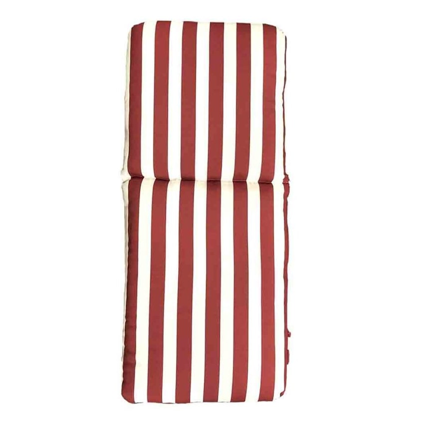 Almofada almofadada para espreguiçadeira de deck rede 120x55x10Cm