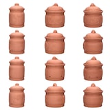 thumbnail of 3er Set TERRA Kartoffel-, Zwiebel- & Knoblauchtopf aus Terrakotta - 1983, 1984 & 1985