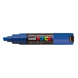 thumbnail of Marqueur peinture Posca 8K, pointe biseau 8 mm, bleu foncé