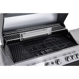 thumbnail of Tarrington House Barbecue a gas con 6+1+1 bruciatori, acciaio/acciaio inox, 172 x 59 x 116 cm, con ripiani laterali, termometro digitale, ruote, nero