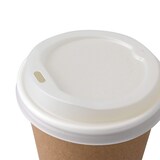 thumbnail of BIOZOYG 50 Stück Einwegdeckel Ø 90mm, weiß  CPLA Bio Plastikdeckel Kaffeedeckel kompostierbar, biologisch abbaubar, umweltfreundlich