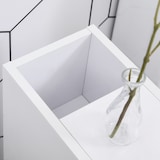 thumbnail of kleankin Armario de Baño Mueble Auxiliar para Baño Espacio Reducido con Ruedas Estantes Abiertos Armario Cajón 18x30x68,5 cm Blanco