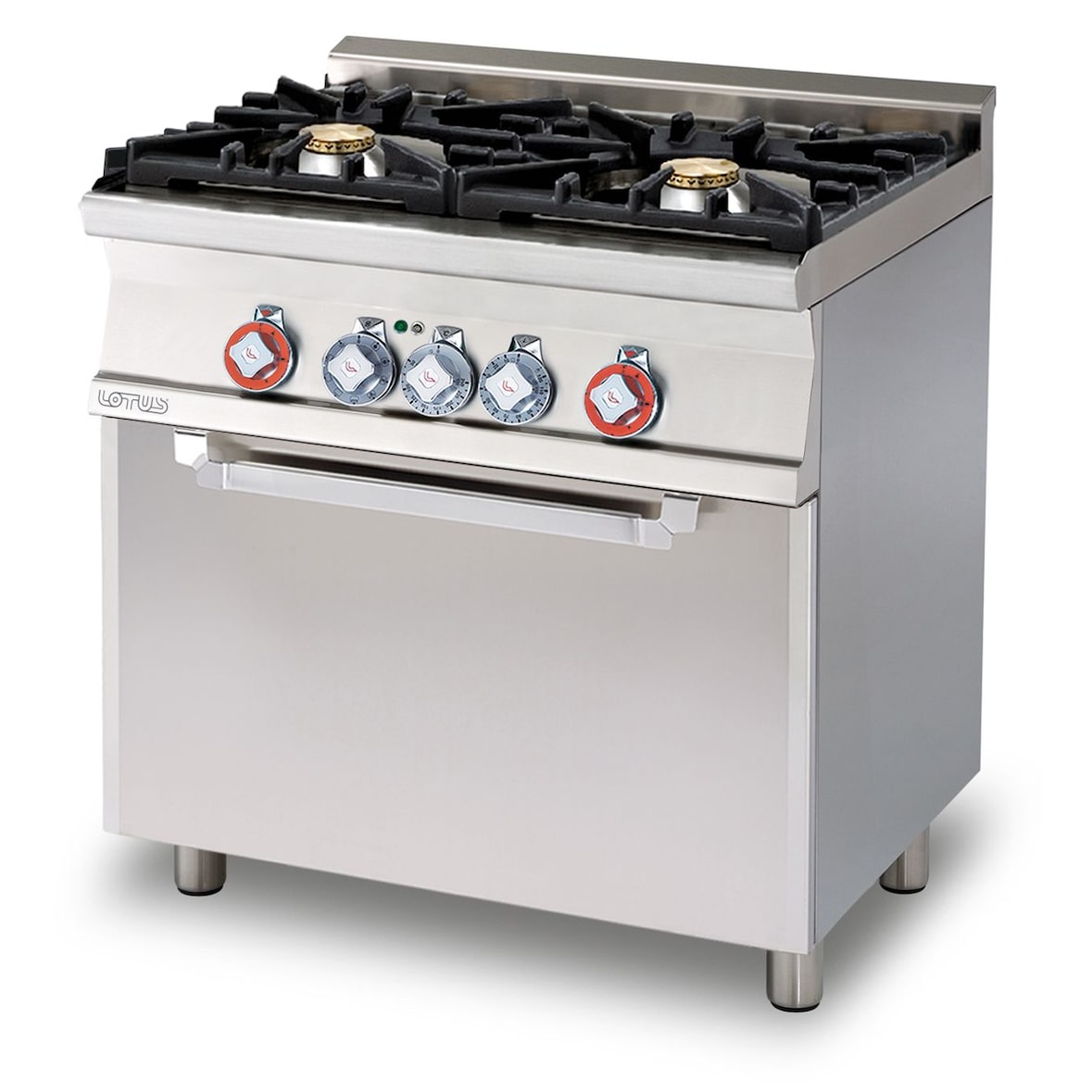 Cucina mista 2 fuochi con forno elettrico multifunzione. Misure 80x60 h90 cm. Modello CFM2-68GEM