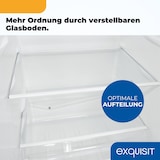 thumbnail of Exquisit Kühl-Gefrierkombination, Kühlschrank mit Gefrierfach, 4-Sterne-Gefrieren, 173 Liter, Alarm-Funktion, KGC5232-60-E-040E weiss