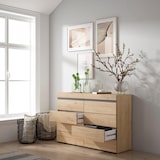 thumbnail of Cómoda, Cajonera, 114x35x75cm, Dormitorio, habitación, Con almacenamiento, Roble _455_9